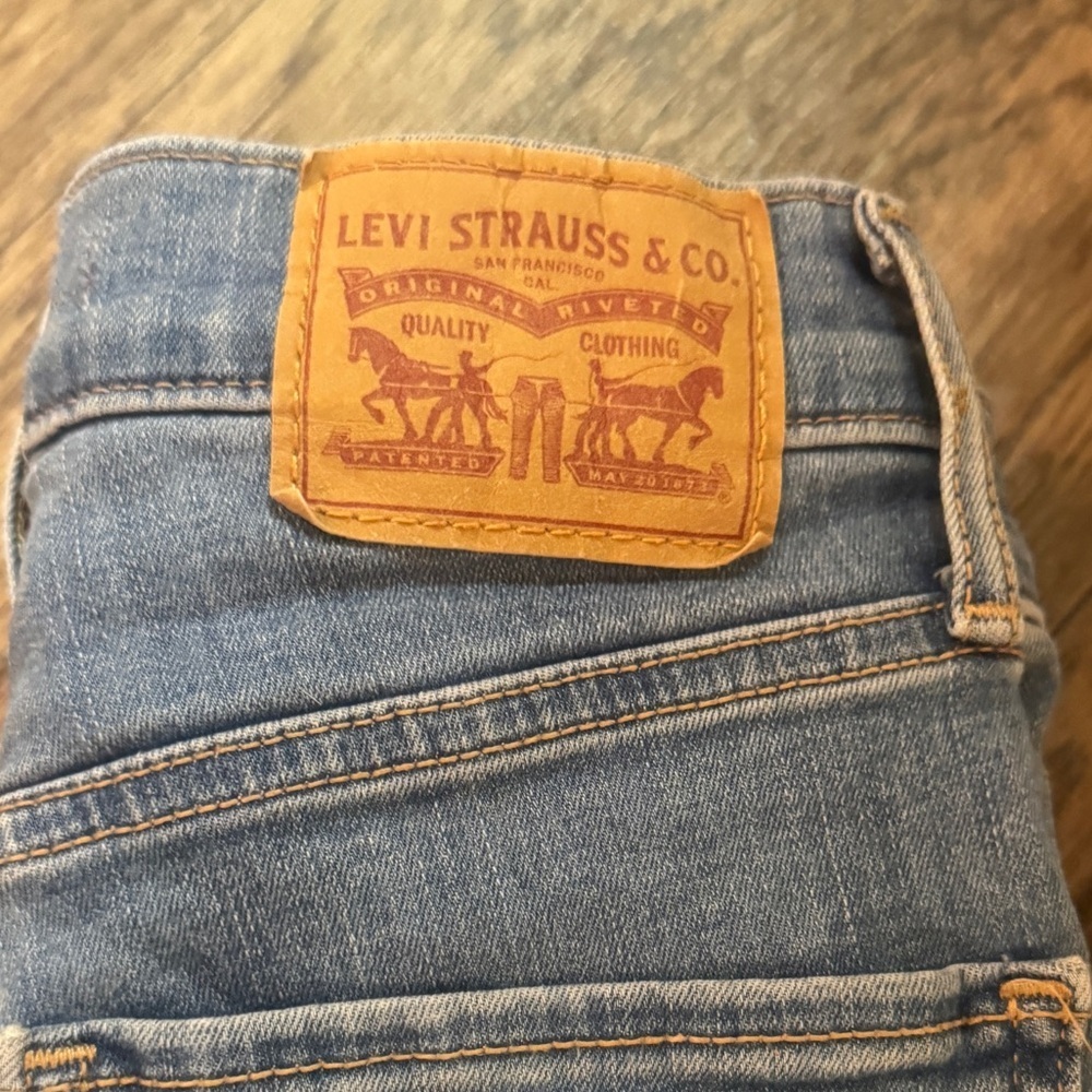 Levi's Classic Mile high super skinny Blue Jeans Sz 25 inseam 28 - Picture 4 of 5